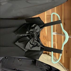 Elegant black tie dress by St. John.